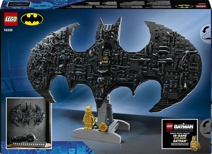 LEGO DC Batman: Batman Logo - Superhelden Spielzeug mit Minifiguren - Kreativer Modellbau für Jungen