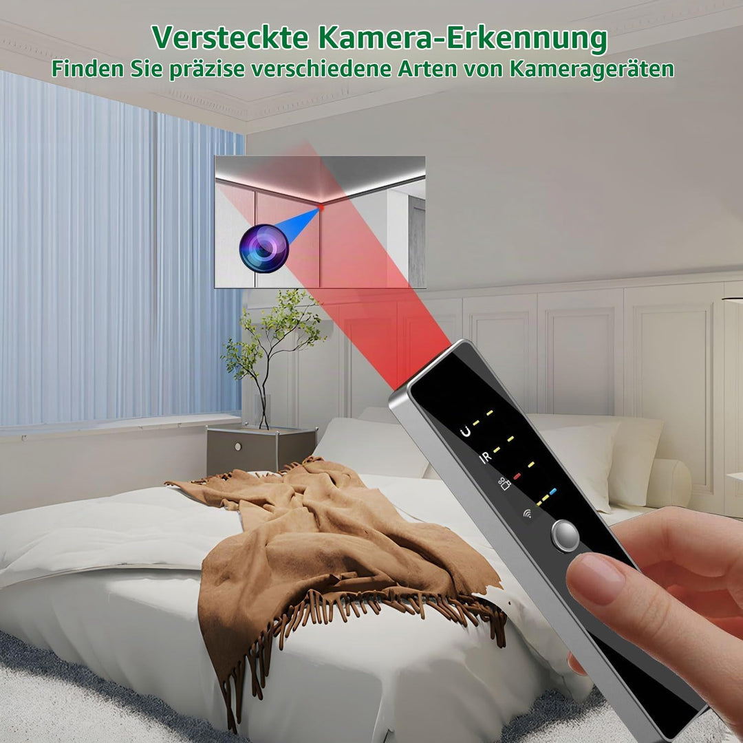 Wanzen Detektor – Spy Kamera Finder, Wanzenfinder &amp; Störsender | Versteckte Kamera, RF &amp; GPS Tracker