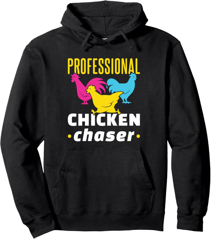 Professioneller Hühnerjagd mit lustigem Hühnerfarm Pullover Hoodie
