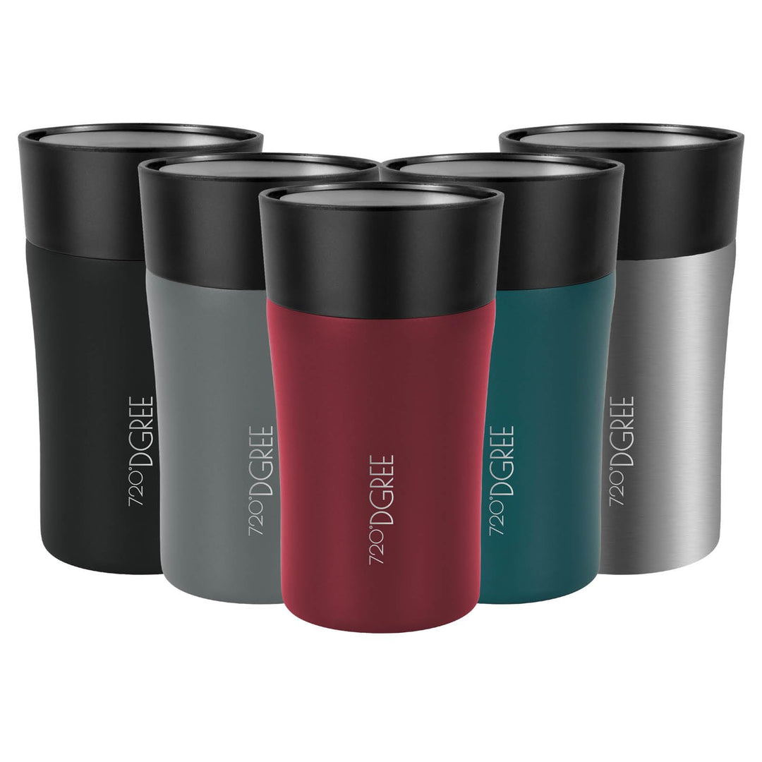 720°DGREE Thermobecher 210ml “PleasureToGo 2.0” - 3 Grössen, 3h Heiss, 6h Kalt, Auslaufsicher, BPA-F