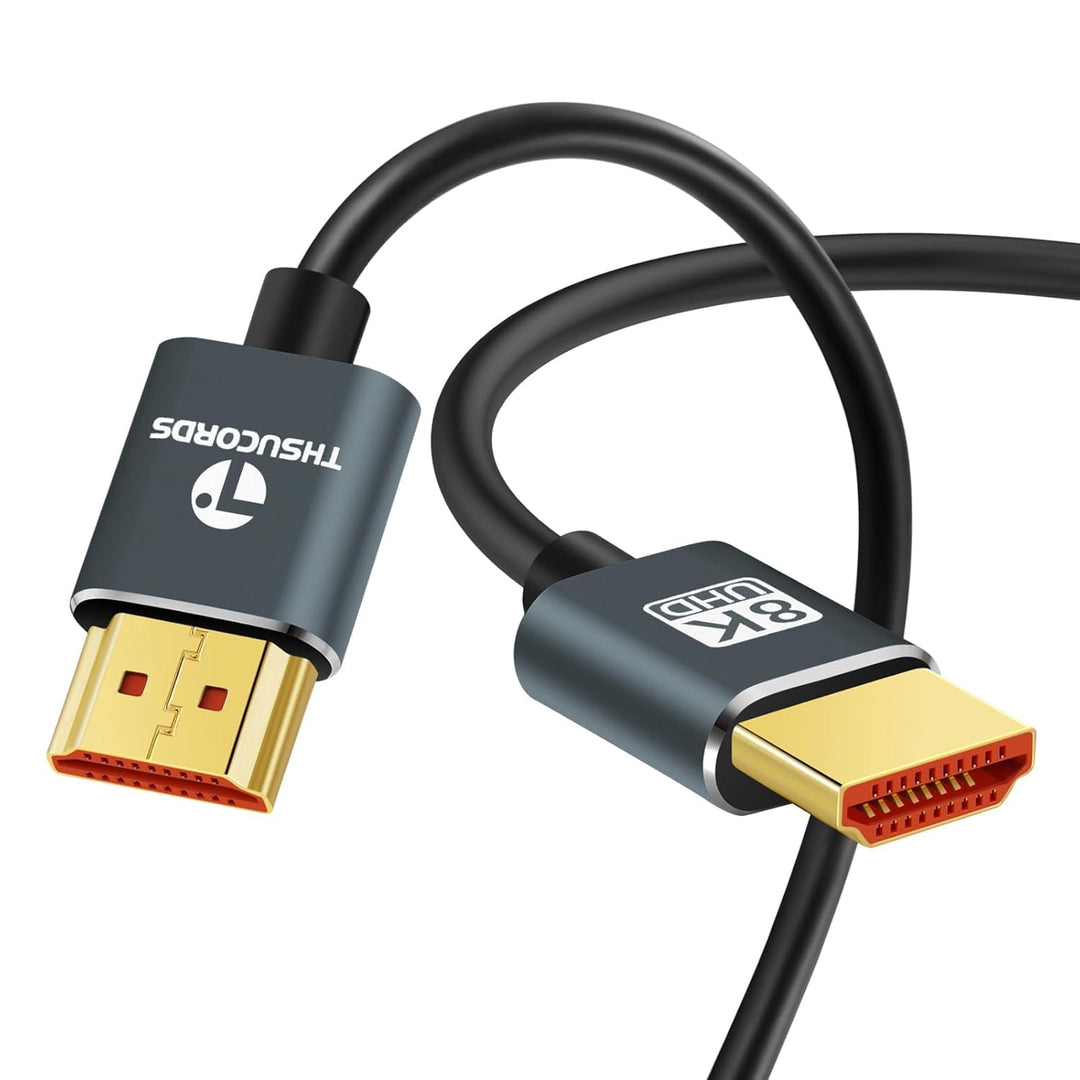 Ultradünne 8K 4K HDMI Kabel 0,5M 10 Stück, Schlanke Flexible Weiche Hochgeschwindigkeits HDMI 2.1 Un
