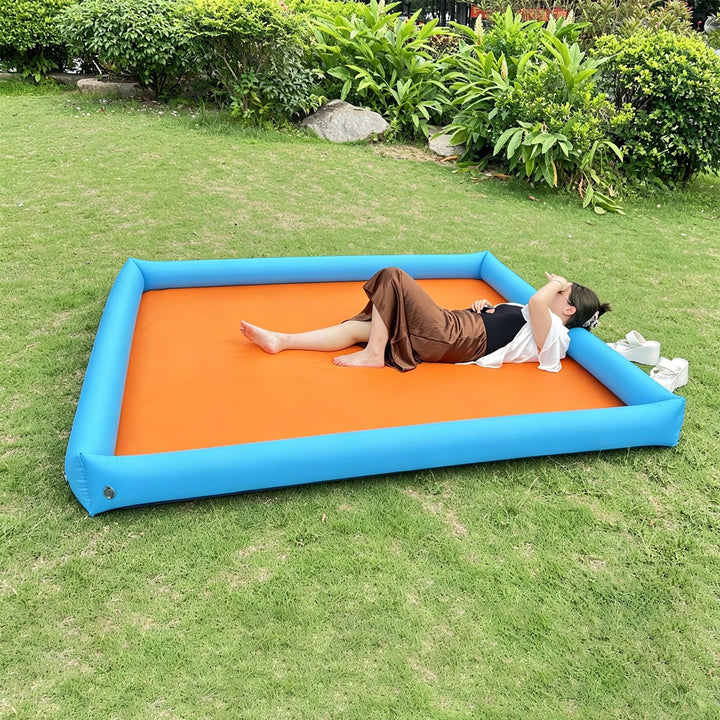 wasserdichte Sandfreie Stranddecke 220×210cm, aufblasbar, Wird zum Zelt