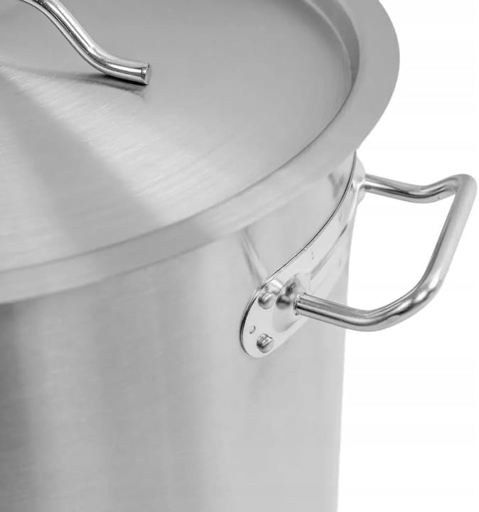 Mega-M Topf GROSSE Induktion aus Edelstahl mit STANDARD DECKEL (25L), 25L