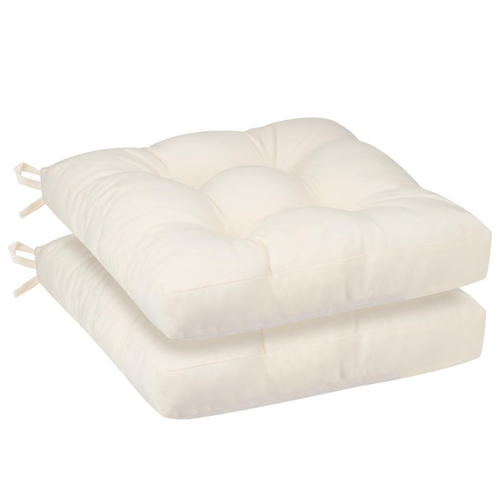 Outdoor Sitzkissen 45x45x8 cm, 2er Set, UV-beständig, Beige Beige 45 x 45 x 8 cm, Beige 45 x 45 x 8