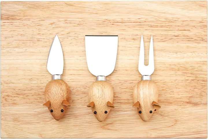 Kikkerland Käse-Set Mouse Cheese Board Maus, Maus