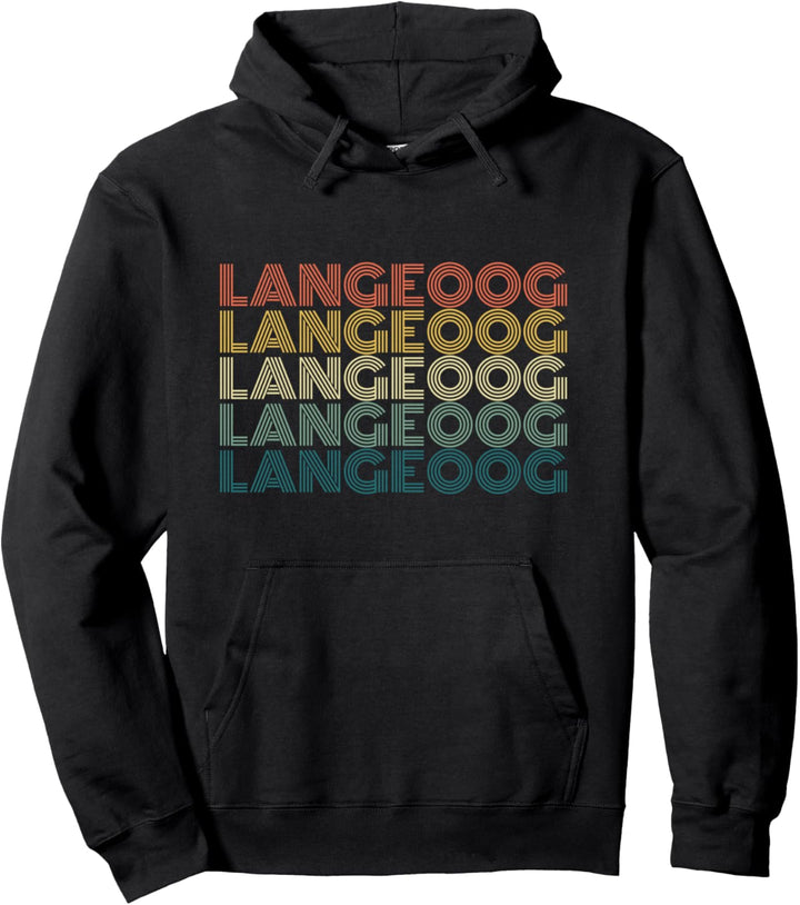 Langeoog Insel Nordsee Vintage Retro Urlaub Geschenk Pullover Hoodie