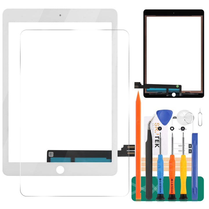 SRJTEK Ersatz-Touchscreen für iPad Pro 9.7 2016 Generation mit gehärtetem Glas + Werkzeug (kein LCD,