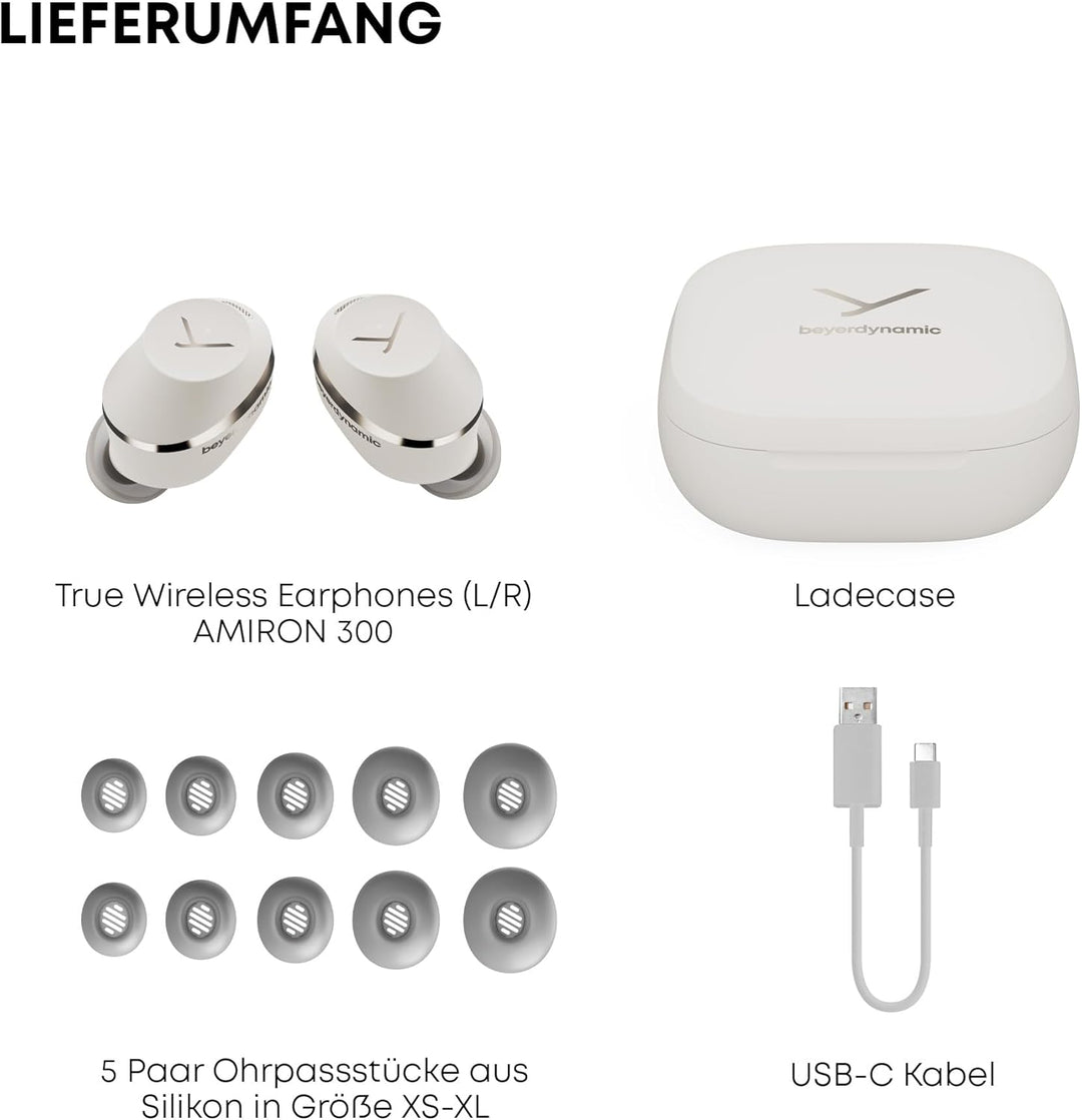 beyerdynamic AMIRON 300 True Wireless Kopfhörer mit aktiver Geräuschunterdrückung und Transparency M