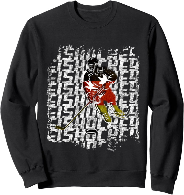 Eishockey Spieler Deutschland deutscher Eishockeyspieler Sweatshirt