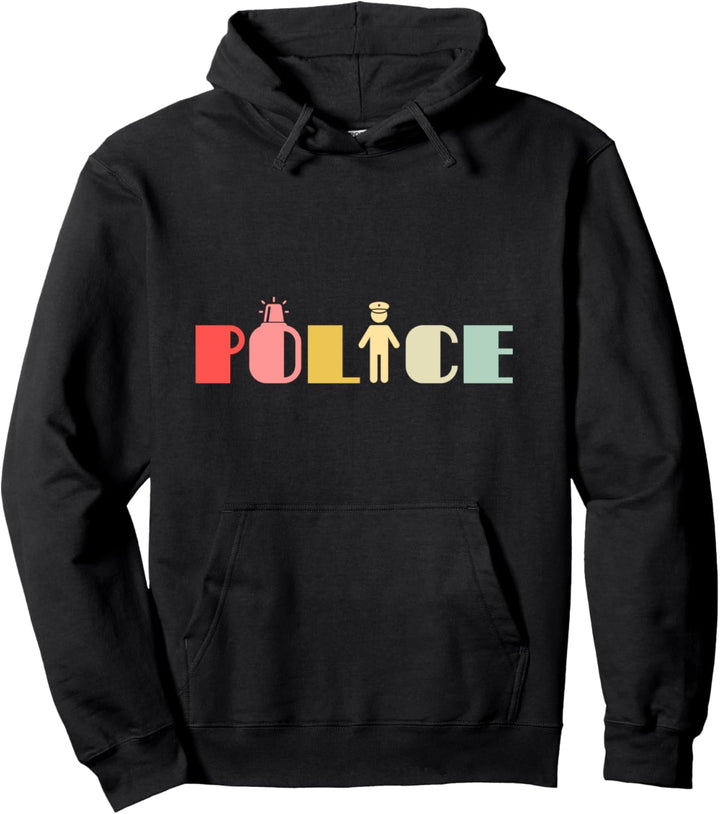 Retro Polizei Kommissar Wachmann - Vintage Polizist Pullover Hoodie