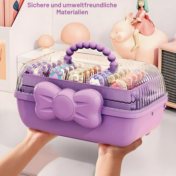 Haargummi Aufbewahrung Mit Griff, Haarspangen Haargummi Aufbewahrung Kinder, Organizer Für Mädchen H