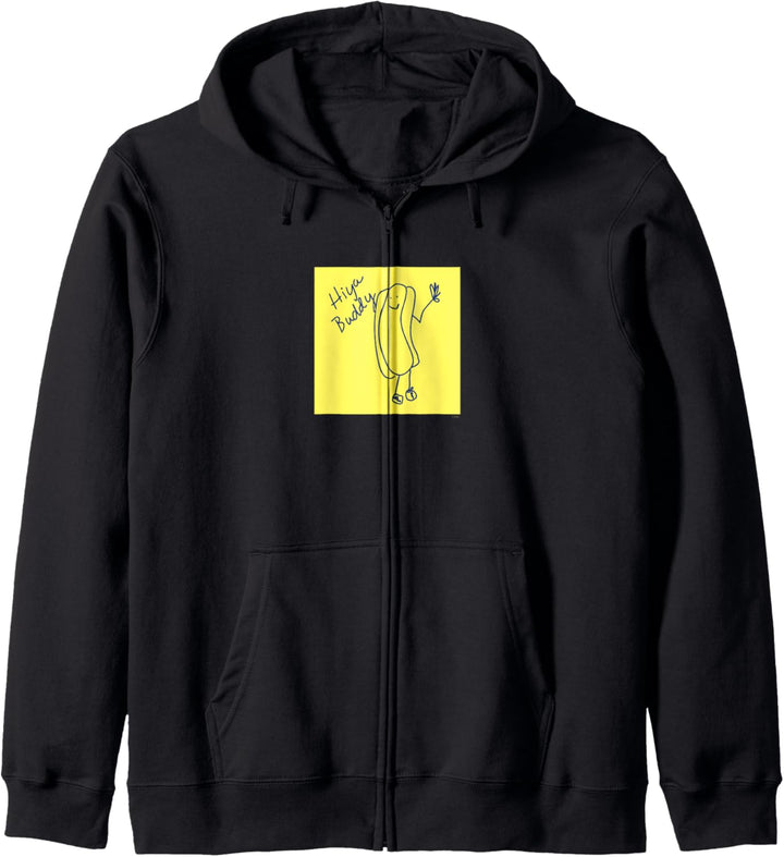The Office Hiya Buddy Hotdog Skizze Kapuzenjacke