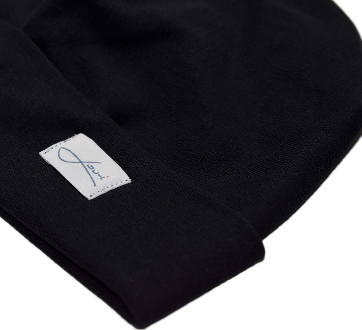 Baumwollmütze schwarz Beanie Made in Germany - Damenmütze &amp; Herrenmütze - Sehr leichte &amp; weiche Somm