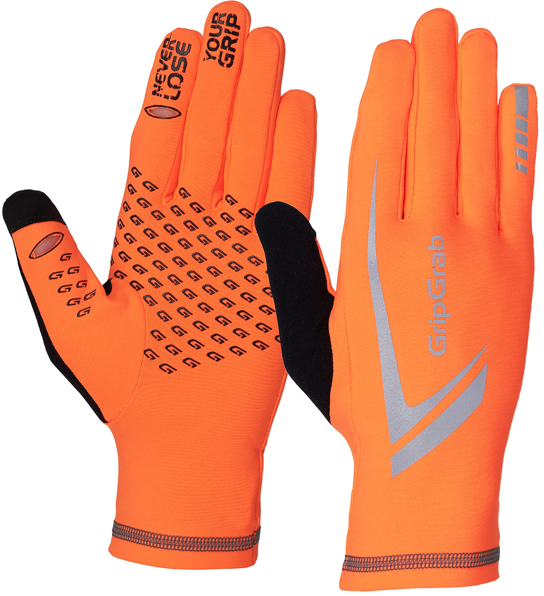 GripGrab Running Expert Vollfinger Winter Touchscreen Laufhandschuhe Jogging Handschuhe Laufen Hi-Vi