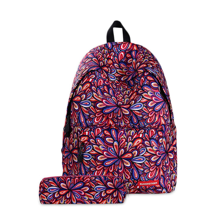 FANDARE Schulrucksack Galaxy Schultasche Junge Mädchen Rucksäcke Schulranzen mit Mäppchen Teenager T