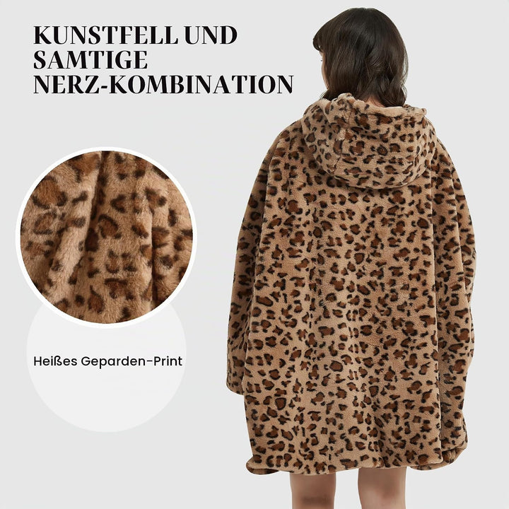 Viviland Pullover Damen &amp; Herren Hoodie Sweatshirt, grosser und Warmer Hausanzug für Erwachsene Gepa