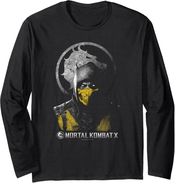 Mortal Kombat X Scorpion Bust Langarmshirt