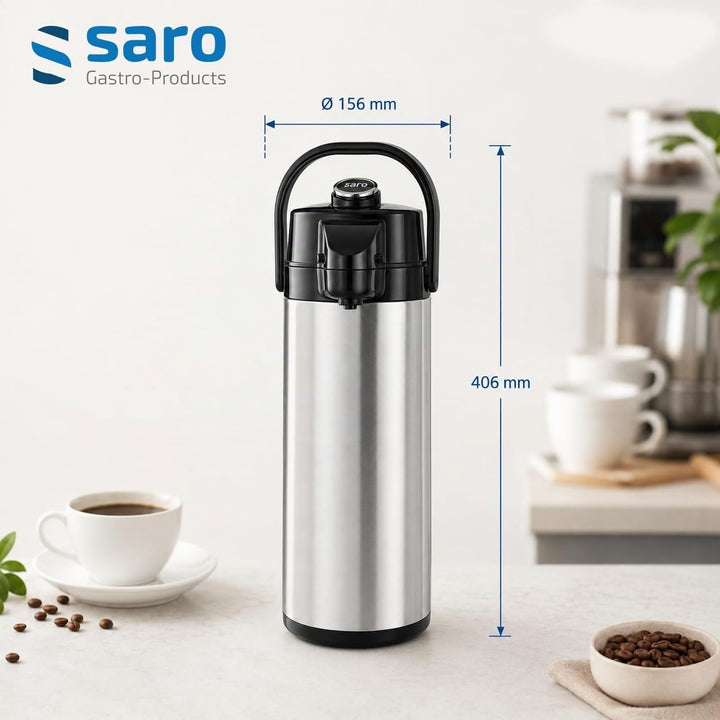 Saro 317-2076 Isolierpumpkanne S/S, 2,2 L Single, Single