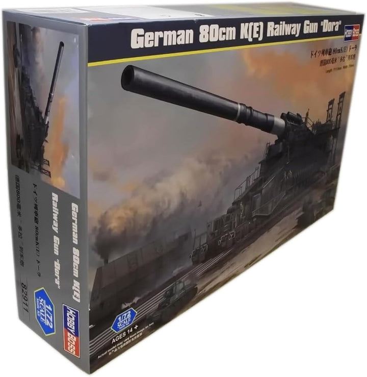 Hobby Boss 82911 Modellbausatz German 80cm K(E) railway gun Dora