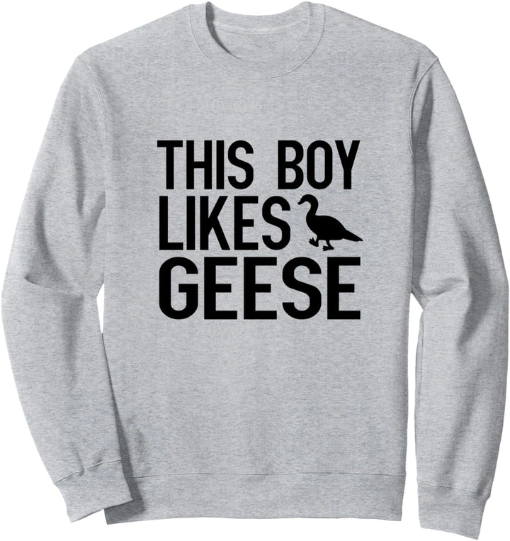 Junge mag Gänse Natur Vogel Niedliche Gans Sweatshirt