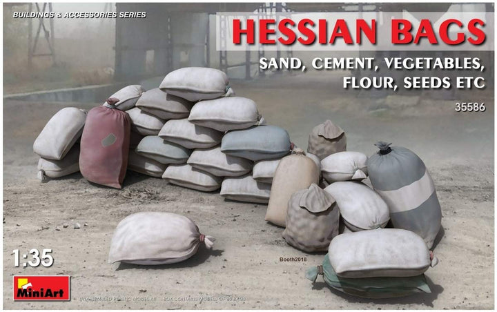 MiniArt 35586 Hessian Bags (Sand, Cement, Vegetables)