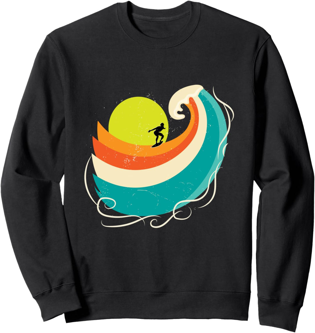 Surf Regenbogen I Surfbrett Deko Wassersport Surfing Surf Sweatshirt