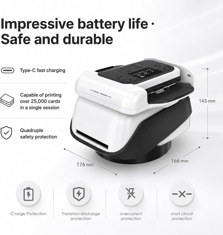 2-in-1 Kartenmischer &amp; Dealer um 360° drehbar für Kartenspiele