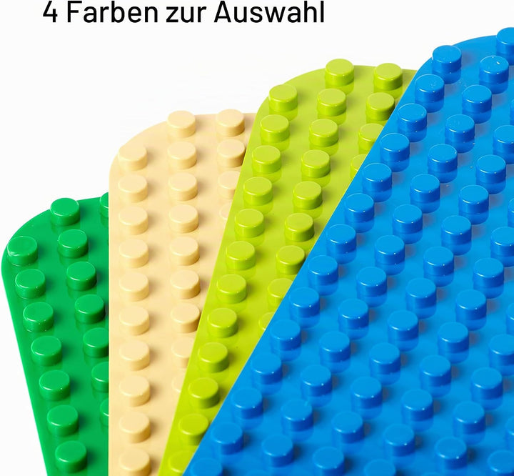 Apostrophe Games Grosse Baustein-Grundplatten, die mit Allen gängigen Marken kompatibel sind (4er-Pa