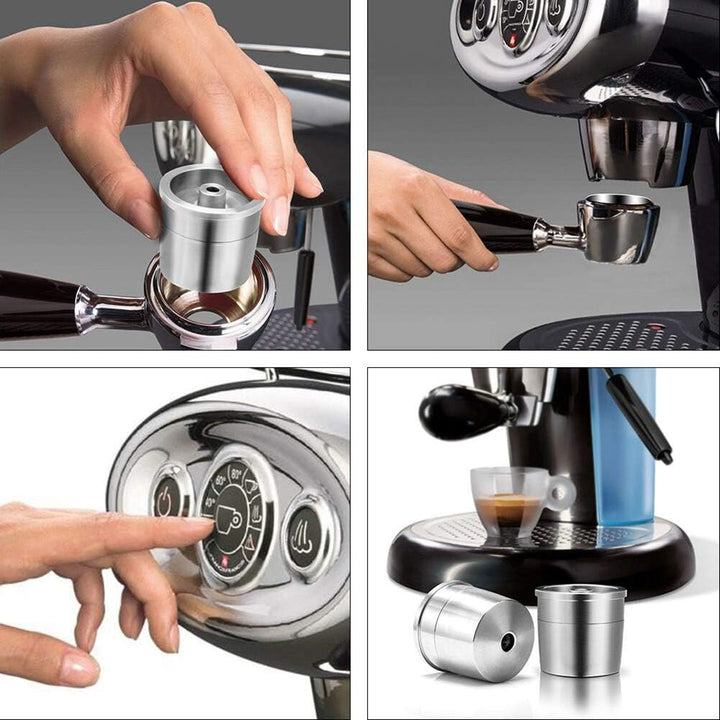 Wiederbefüllbare Illy Kaffeekapsel aus Edelstahl zum Nachfüllen,Edelstahl Filterkapsel für Illy X9 X