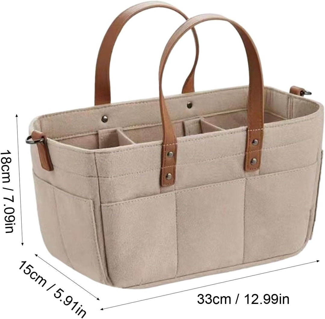 Fukamou Baby Windel Caddy, Tragbar Windeln Korb Organizer Mit Trennwänden, Für Auto, Schlafzimmer, R