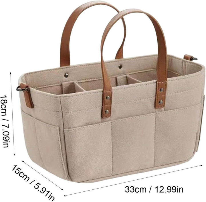 Fukamou Baby Windel Caddy, Tragbar Windeln Korb Organizer Mit Trennwänden, Für Auto, Schlafzimmer, R