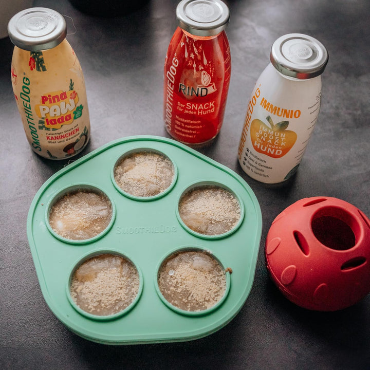 SmoothieDog Schleckball Hundesmoothie 3er Mix Klassik - Schleckball für Hunde, Snackball, zur Beschä