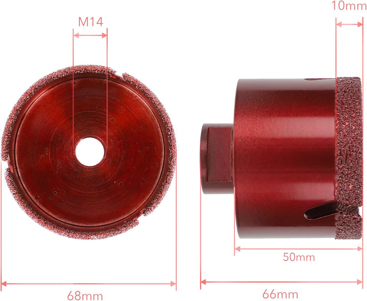 PRODIAMANT Speedmaster Fliesenbohrer 68 mm Profiqualität für Winkelschleifer zum bohren Fliese Feins
