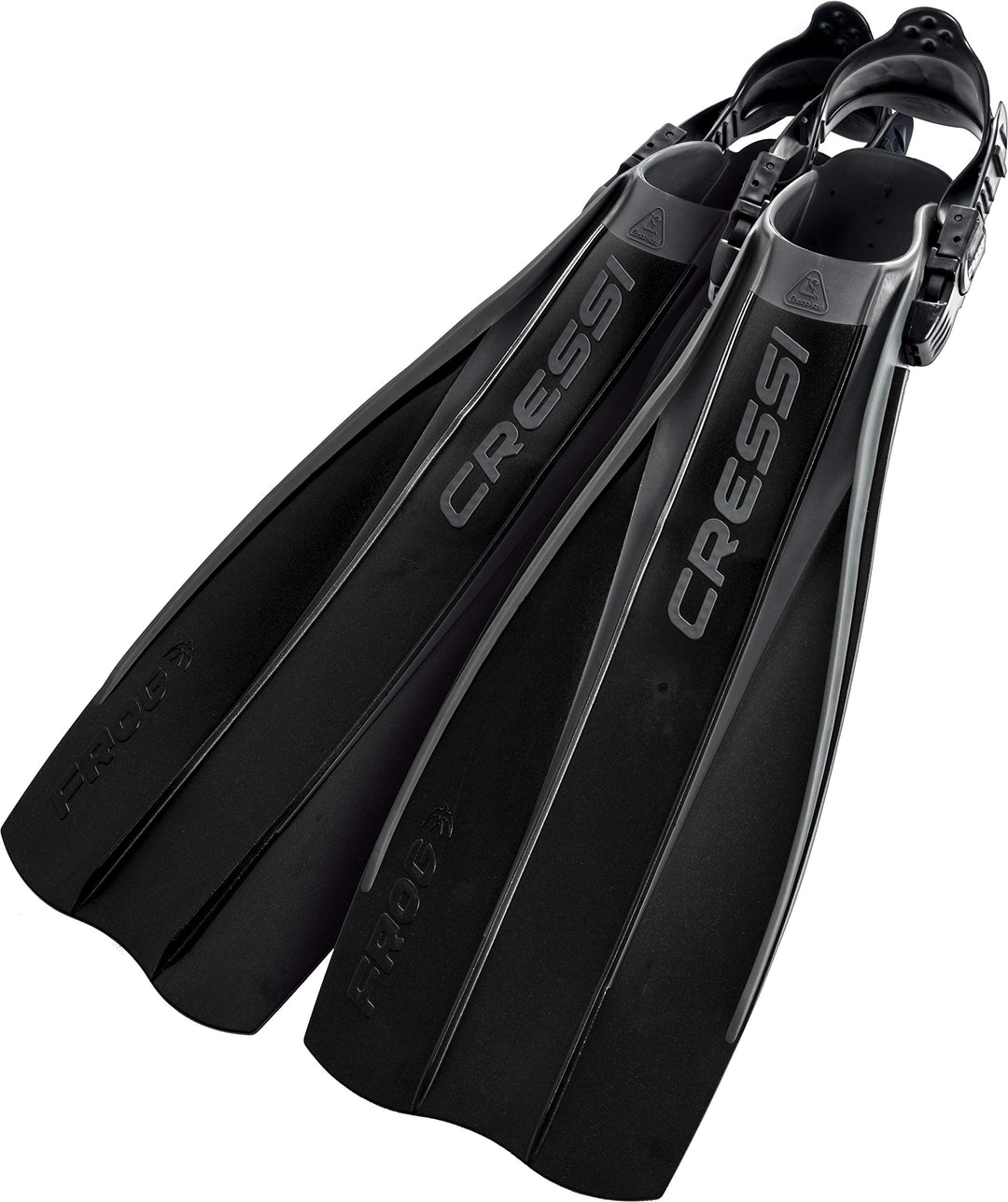 Cressi Geräteflossen Tauchen Frog Made in Italy Verstellbare Flossen S/M Schwarz, S/M Schwarz