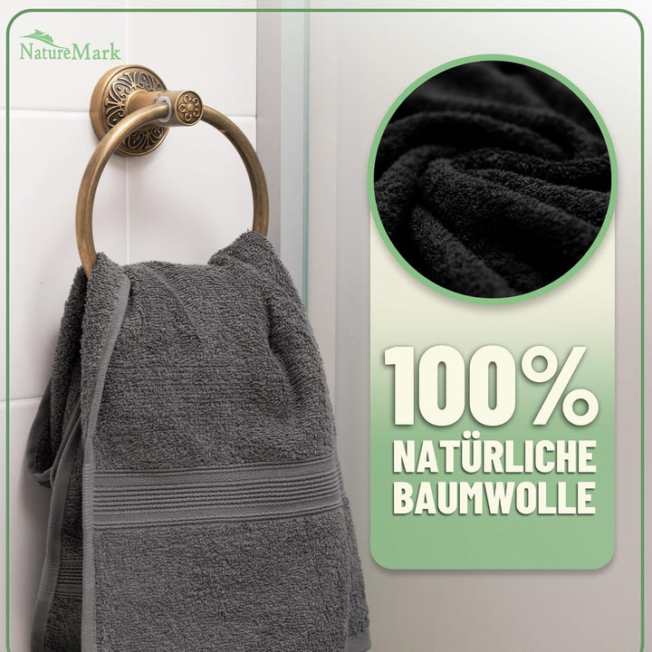 GREEN MARK Textilien 10 TLG. FROTTIER Handtuch-Set mit verschiedenen Grössen 4X Handtücher, 2X Dusch