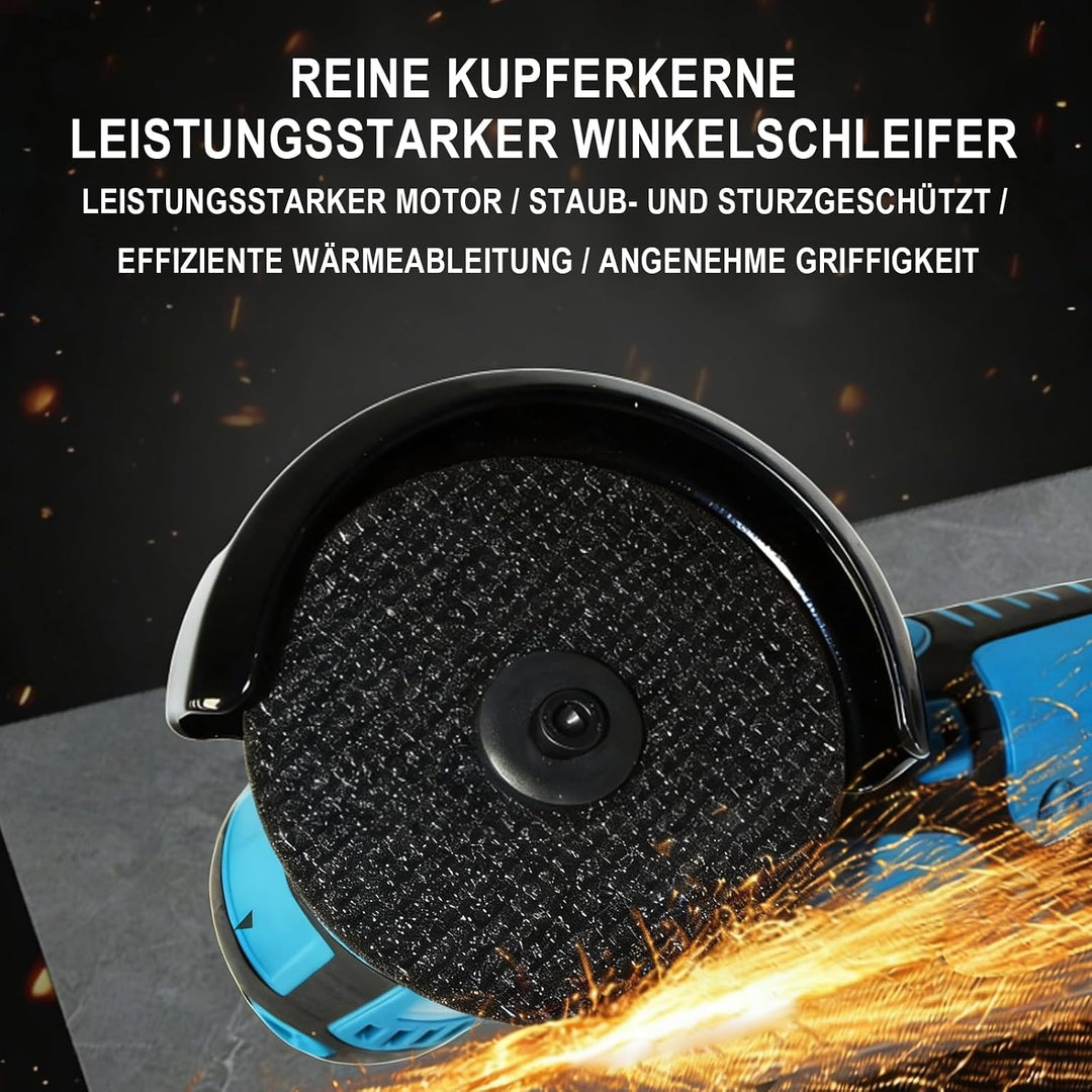 Mini Akku Winkelschleifer, 3 Zoll Professional Akku Winkelschleifer Set 12V