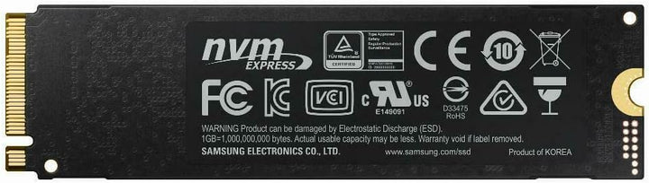 Samsung MZ-V7E1T0BW 970 EVO 1 TB NVMe M.2 Interne SSD Schwarz 1TB 970 EVO, 1TB 970 EVO