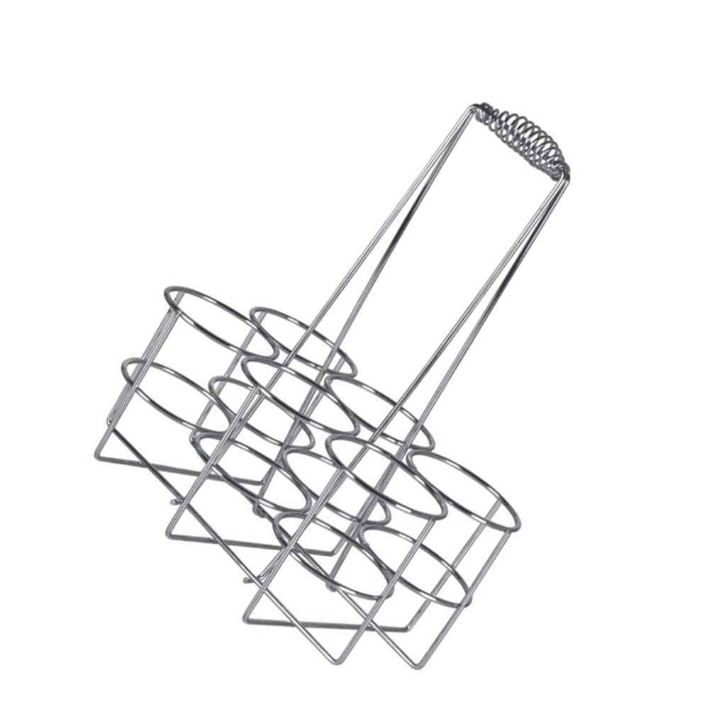 YARNOW Flaschenkorb Metall 6 Flaschen Flaschenträger Milchflaschenkorb Flaschenbehältnis Getränkekor