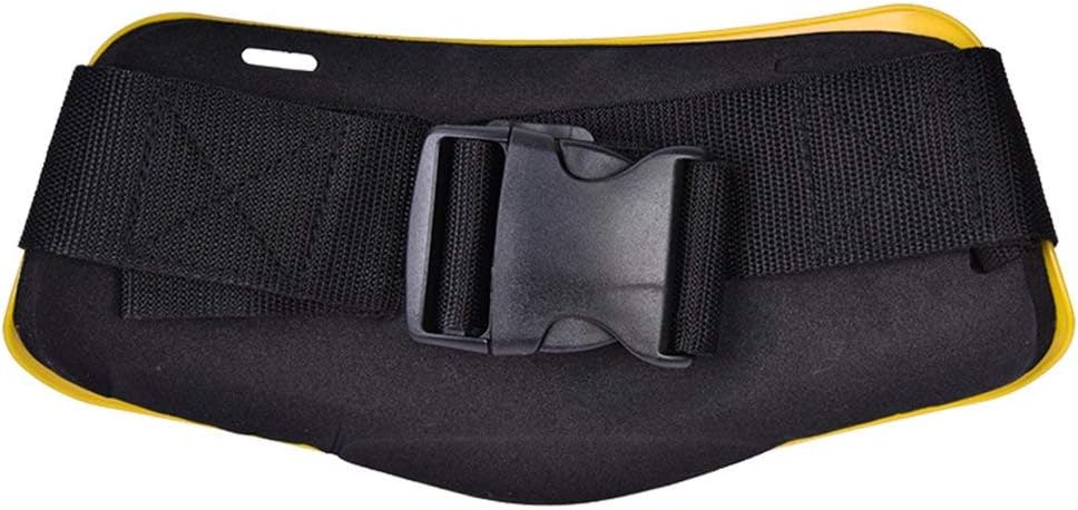 Dilwe Angelrutenhalter Einstellbare Kampfgürtel Stand Up Halter Rod Racks Gürtel für Angeln(Gelb), G
