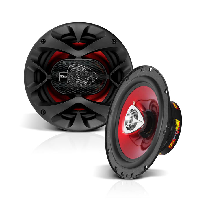 BOSS Audio CH6520 Chaos Extreme Serie 250 Watt 2-Wege Lautsprecher 6,5 rot, 2-Wege, 6,5 rot, 2-Wege