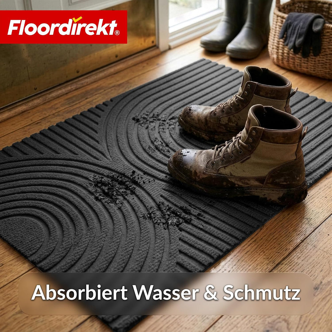 Floordirekt Schmutzfangmatte Circa - rutschfeste Fussmatte mit innovativer TPE-Technologie Rückseite