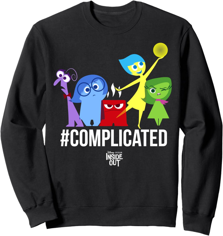 Disney Pixar Inside Out Hashtag Complicated Group Shot Sweatshirt
