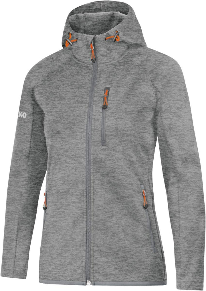 JAKO Damen Softshell-jacken Softshelljacke Light, grau meliert, 44, 7605 40 grau meliert, 40 grau me