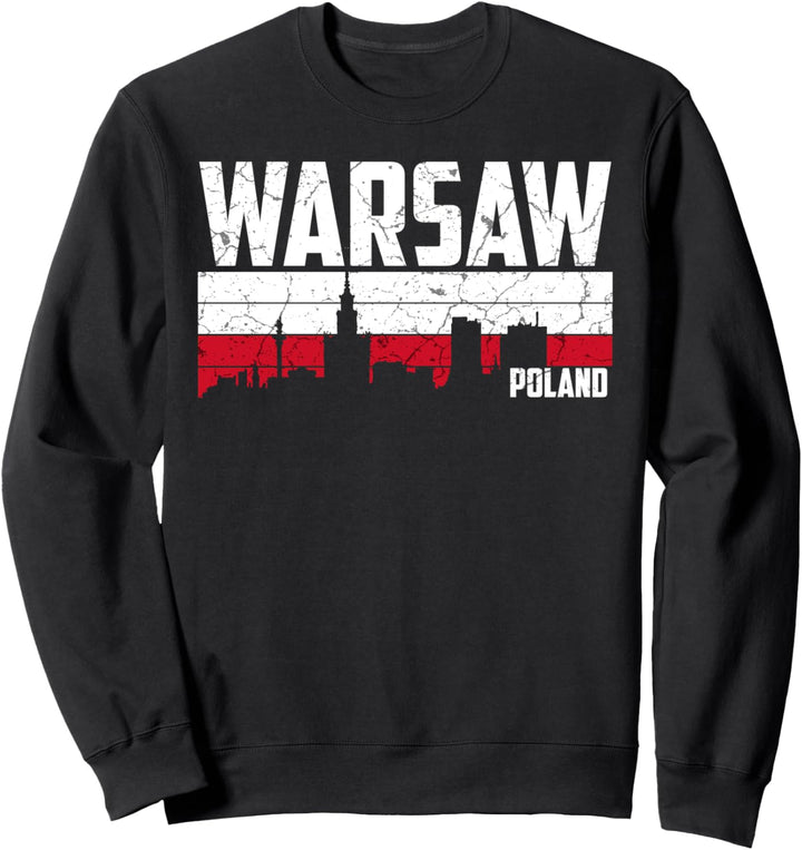 Mein Warschau Skyline Heimat Stadt Souvenir Sweatshirt