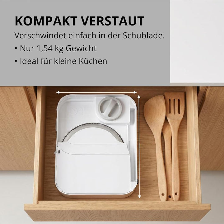 EUREL RS54 Akku-Allesschneider, Weiss, Weiss