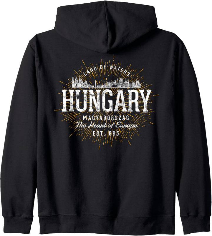 Vintage Stil Retro Ungarn Kapuzenjacke