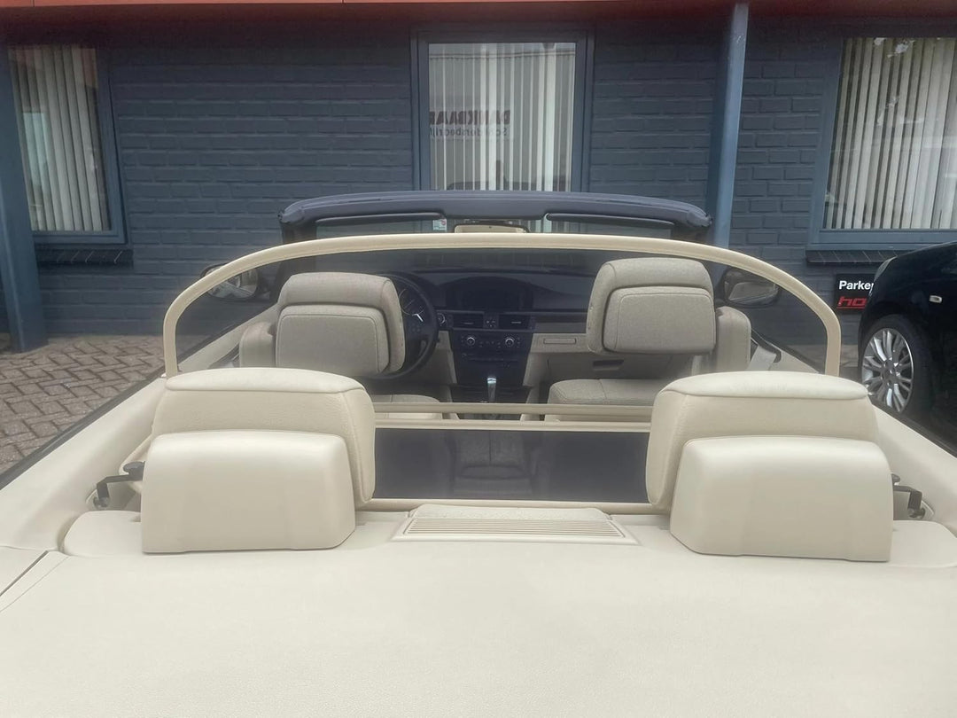 Windschott für BMW 3er E93 Cabriolet 2006-2013 - Klappbar - mit Schnellverschluss – Beige | Windabwe