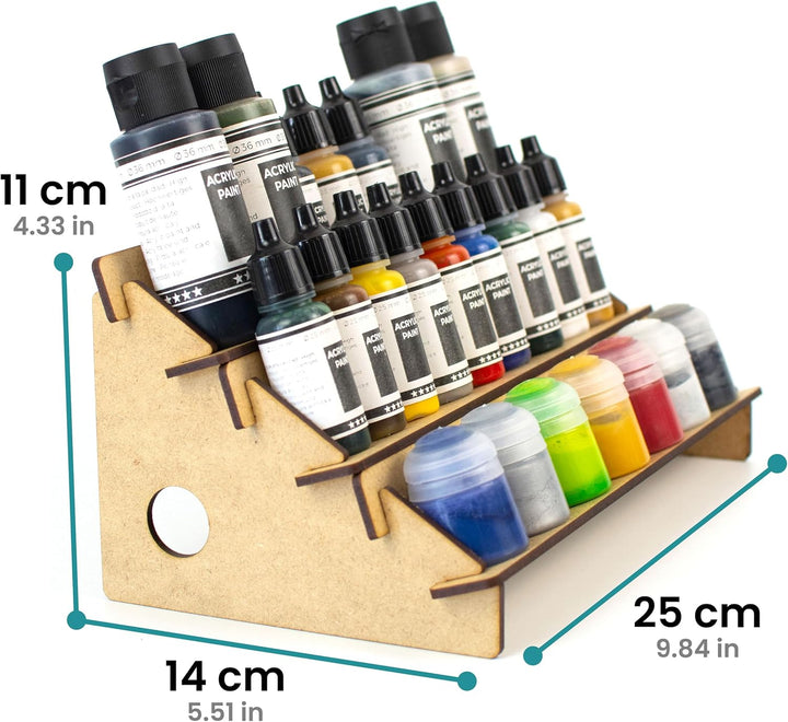 Farbenregal (Farbständer) Hohe Kapazität Stufen-Organizer (ohne Bohrungen) für Tabletop-Farben &amp; Mod