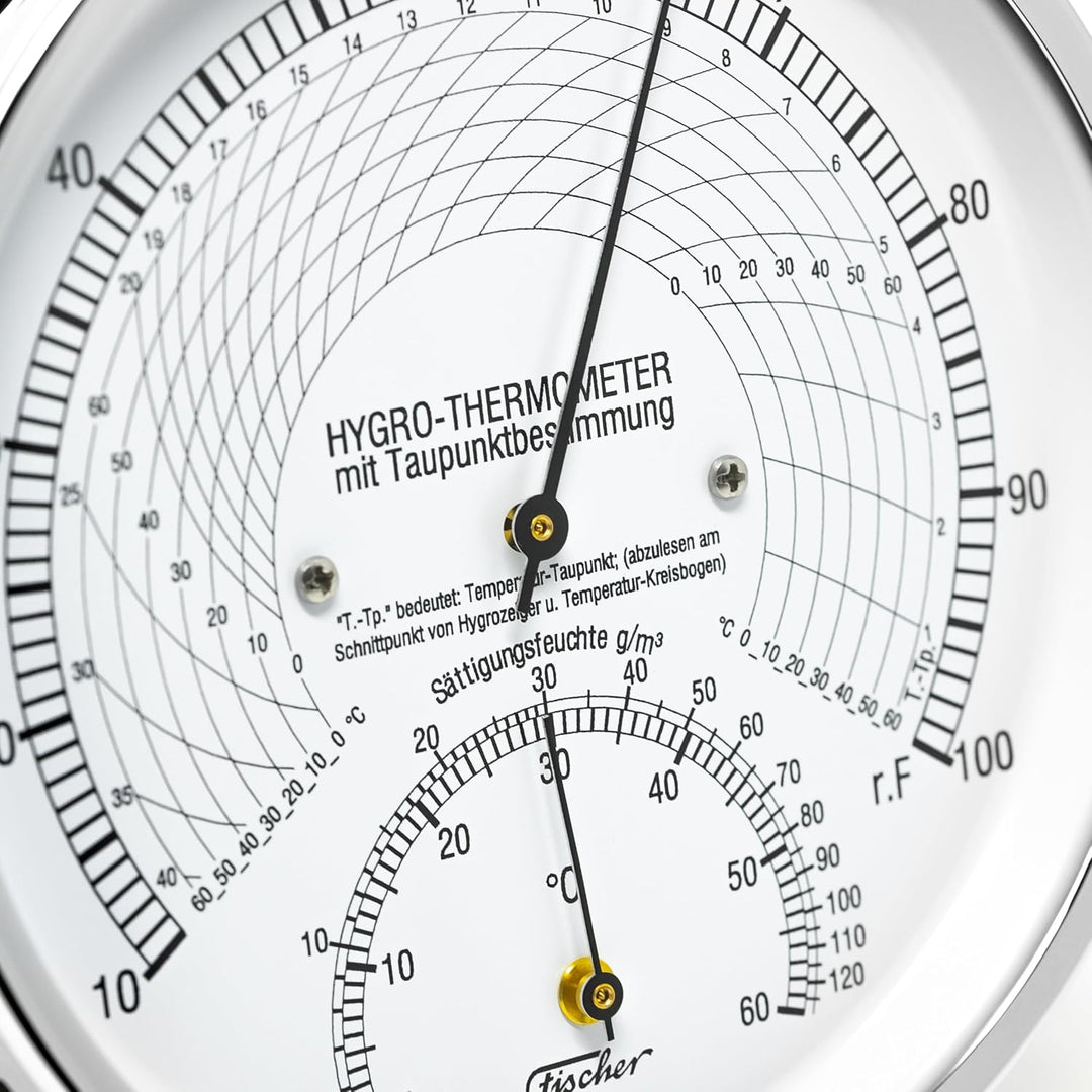 Fischer 5028-47, Klimamesser mit Taupunktbestimmung, Thermohygrometer