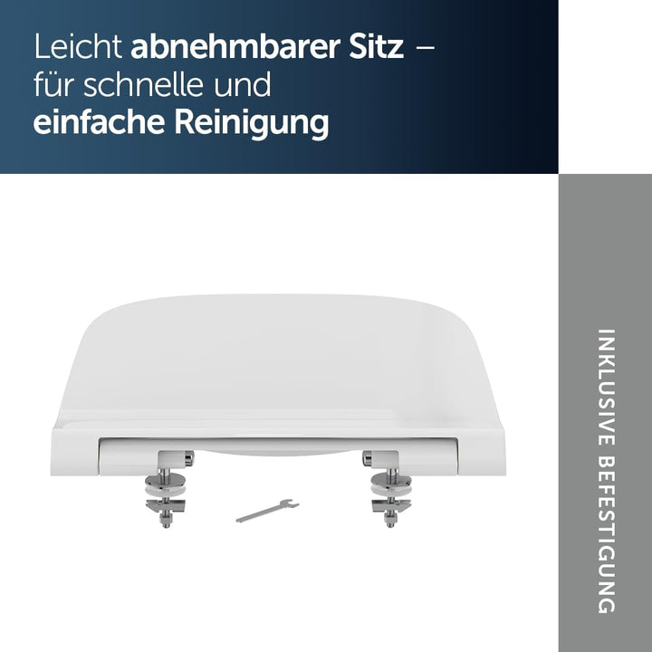 Ideal Standard T468301 Ideal Standard i.life B WC-Sitz mit Softclosing, Wrapover, Weiss, mit Softclo
